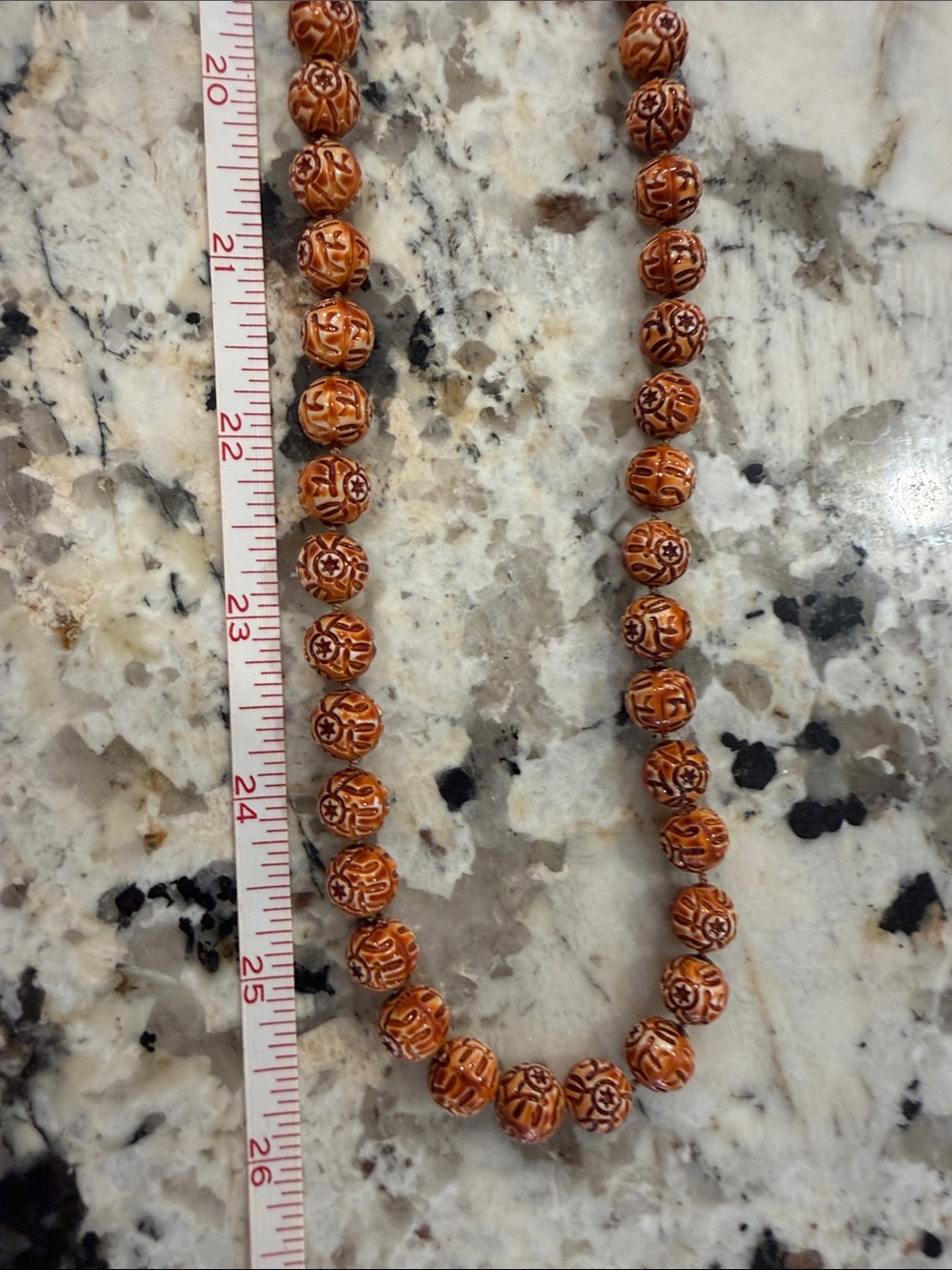 Vintage plastic costume jewelry necklaces stamped with "Hong Kong"